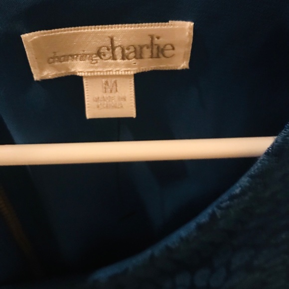Blue Sparkle Dress‎ M Charming Charlie - Picture 3 of 3